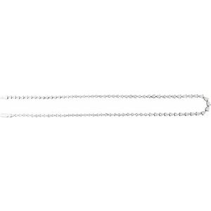 14K White 10 CTW Lab-Grown Diamond Line 16" Necklace