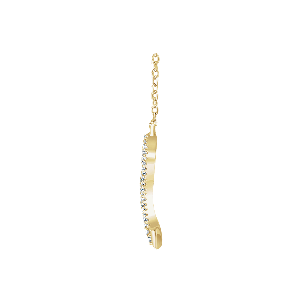 14K Yellow Gold 1/6 CTW Diamond Necklace