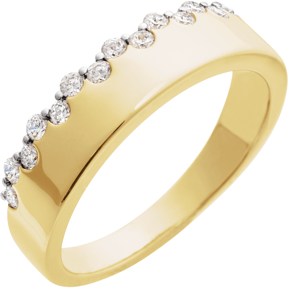 14K Yellow Gold 1/3 CTW Natural Diamond Ring