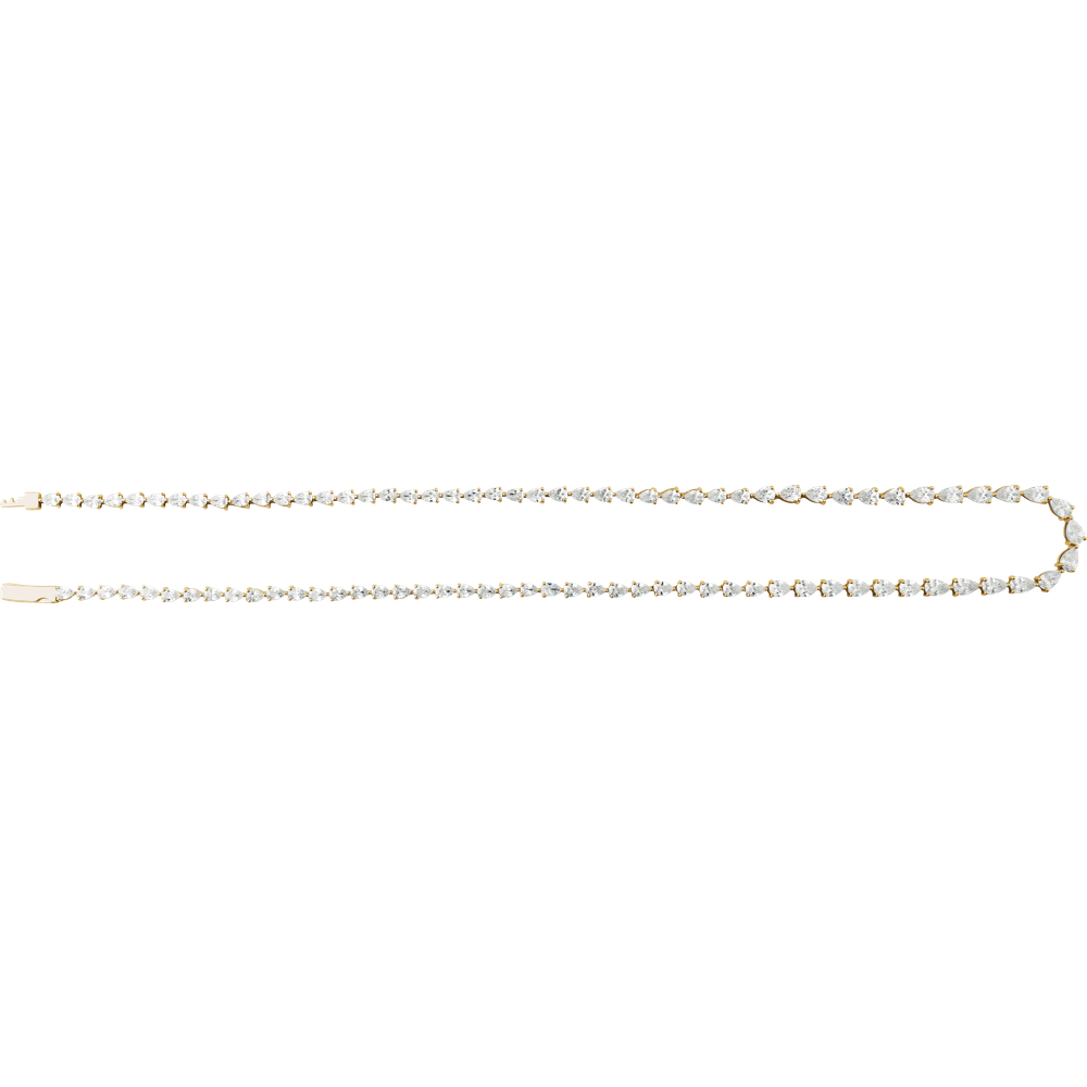 10 CTW Lab-Grown Diamond Line 16" Necklace