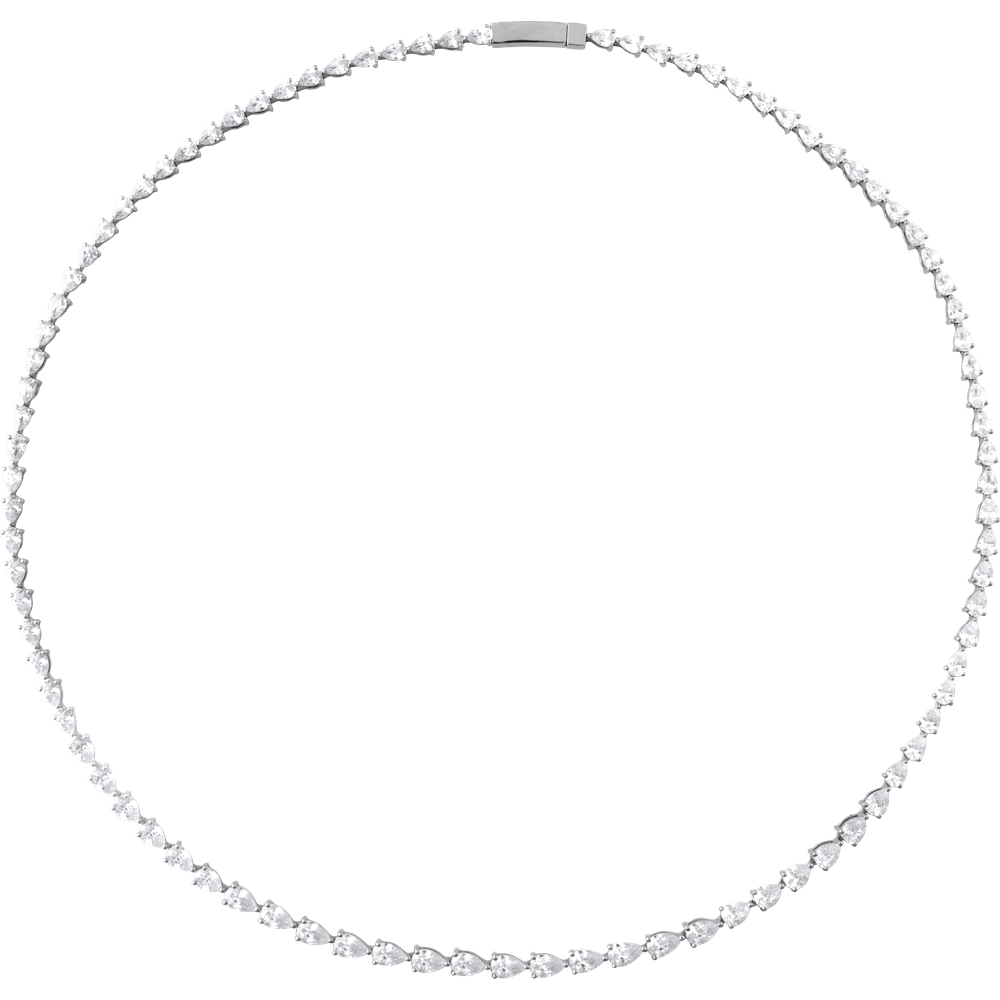 10 CTW Lab-Grown Diamond Line 16" Necklace