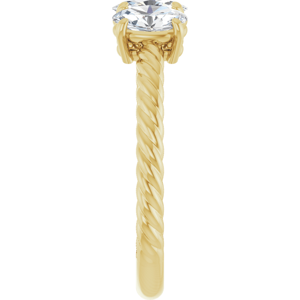 14K Yellow Gold 3 CTW Lab-Grown Diamond Three-Stone Ring