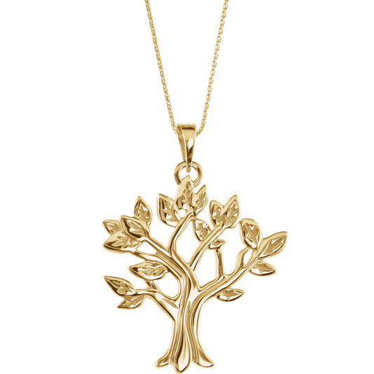 14K Yellow Gold  My Tree Family Necklace