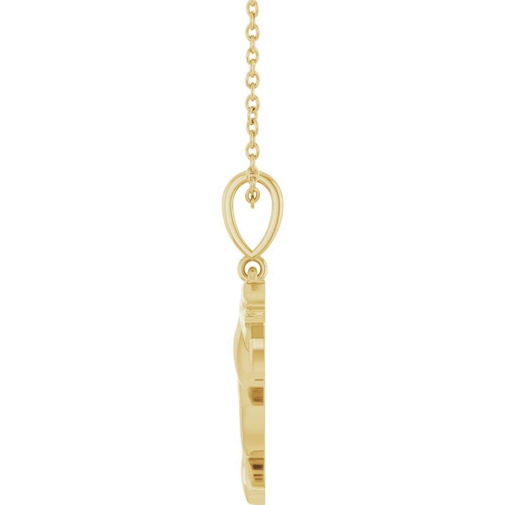 14K Yellow Gold Dolphin Necklace